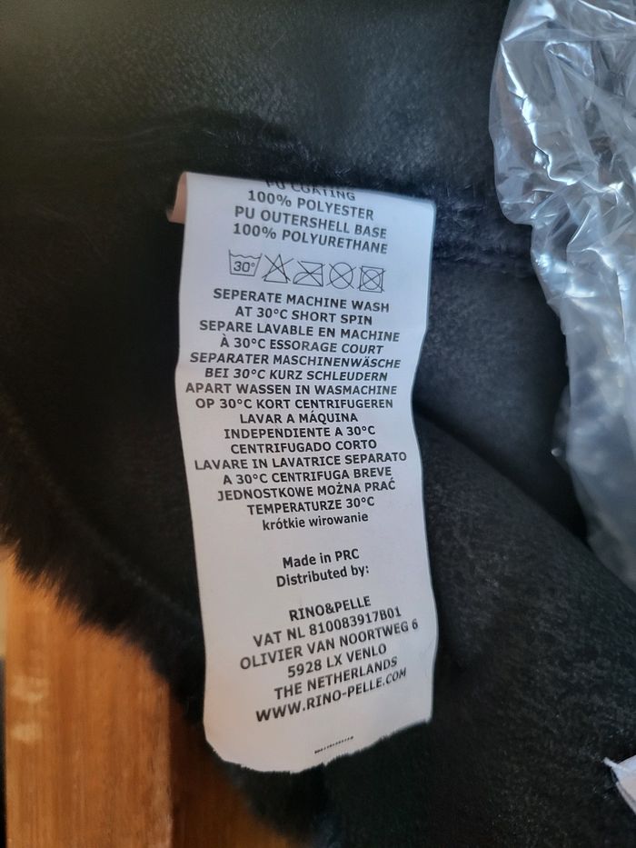 Cabas en  fausse fourrure velours brillante Marine ombre - photo numéro 5