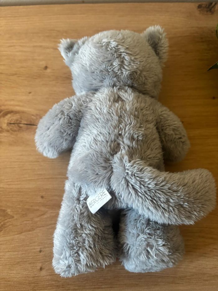 Doudou peluche chat gris bergère de France - photo numéro 3