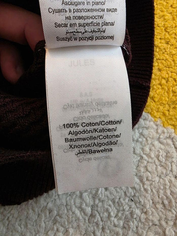 Pull ras de cou Jules couleur bordeaux Taille M - photo numéro 5