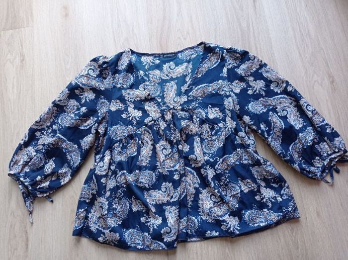 BLOUSE JEUVRE Bleue Marine.