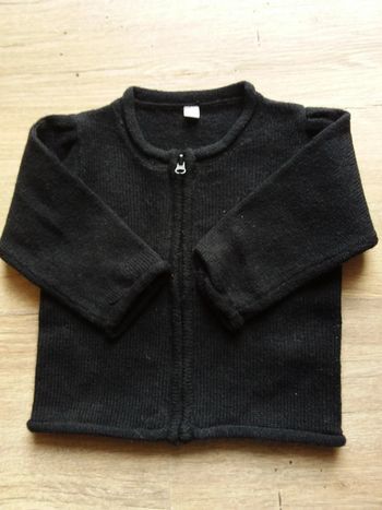 Gilet zippé noir 3M