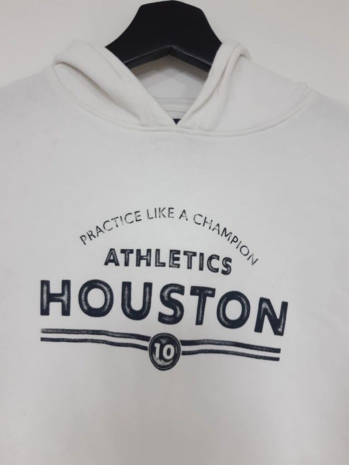 Sweat à capuche blanc Kiabi 14 ans - photo numéro 2