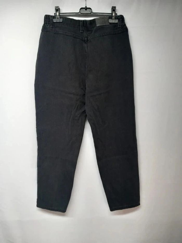 Jeans taille haute Lee Noir en coton - photo numéro 2