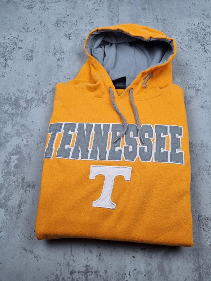 Pull capuche universitaire orange Tennessee Taille L - photo numéro 2