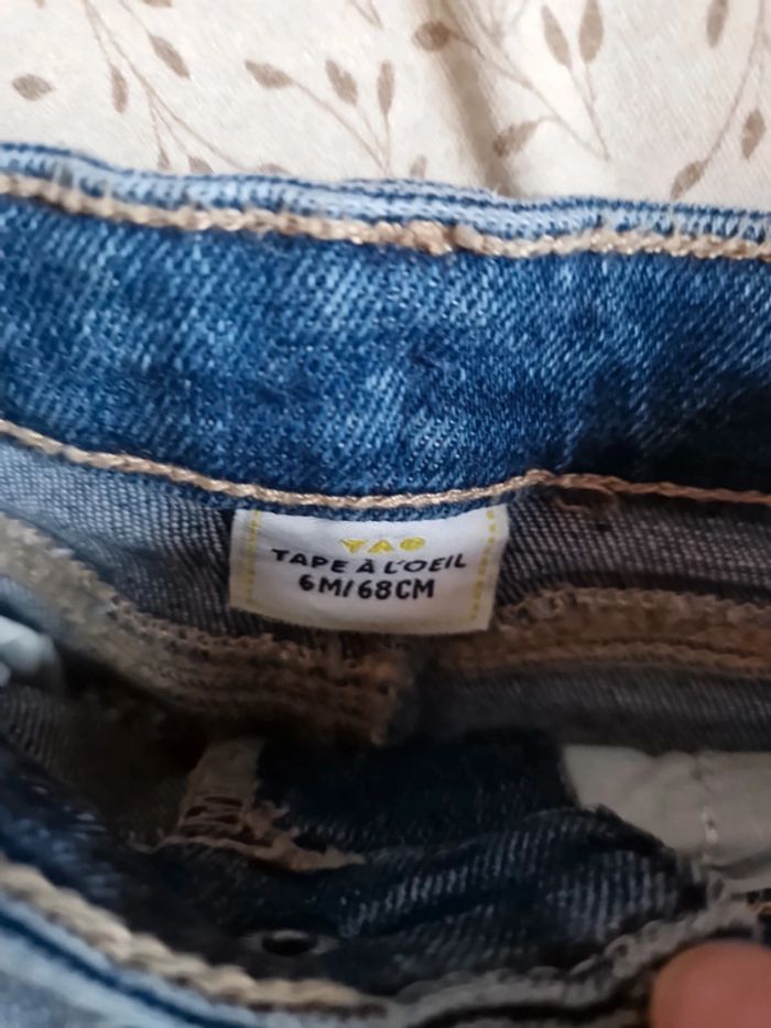 Ensemble jeans gilet haut 6 mois - photo numéro 4