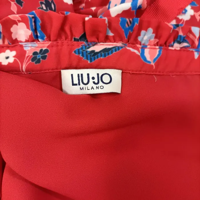 Jupe courte rouge imprimée fleuri - Liu Jo Milano - Taille 42 (estimé) - LE A968 - photo numéro 7