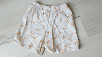Vêtement fille short blanc motifs ananas Vert Baudet 6 ans