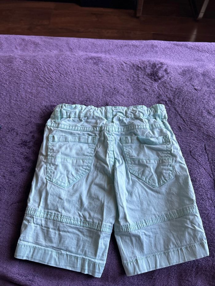 Bermuda en coton turquoise my chicco taille 4 ans - photo numéro 3