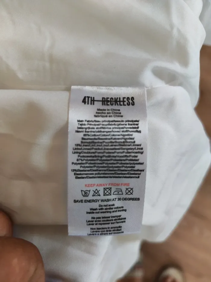Blazer long blanc 4th & Reckless – T36 – Neuf avec étiquettes Chic & élégant - photo numéro 5