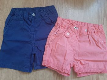 2 shorts 6 mois