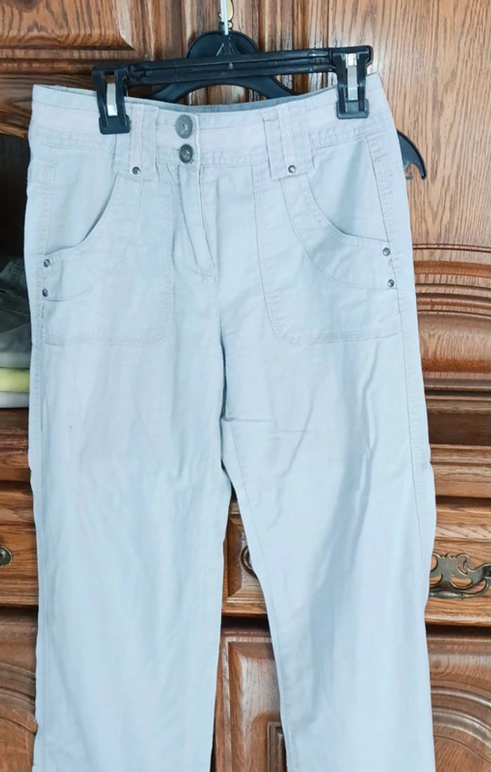 Pantalon fluide gris taille 34/ xs cache cache - photo numéro 2