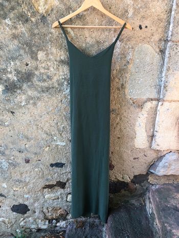 Robe longue verte