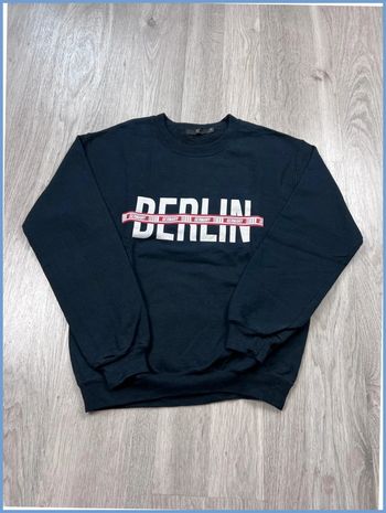 Pull vintage logo Berlin Noir Taille S