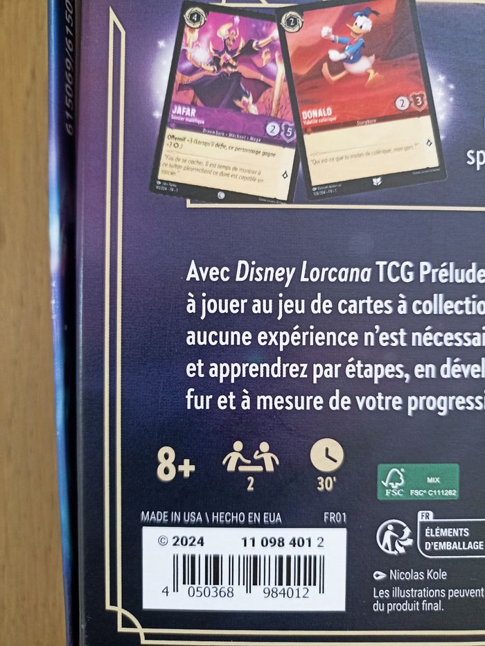 Disney Lorcana - jeu de société - Boîte d'apprentissage au jeu de cartes à collectionner - photo numéro 3