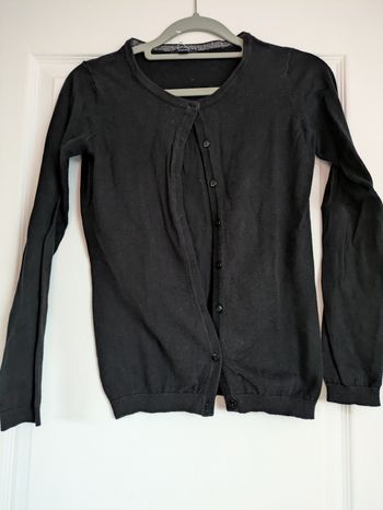 Gilet noir manches longues 