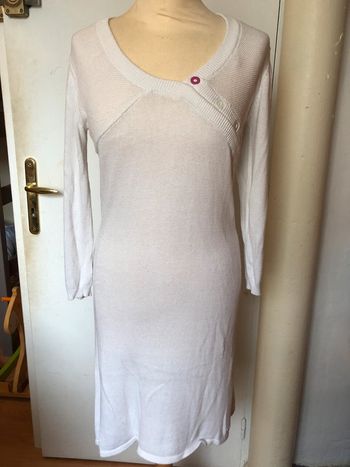 Jolie robe-pull blanche ROXY T. S