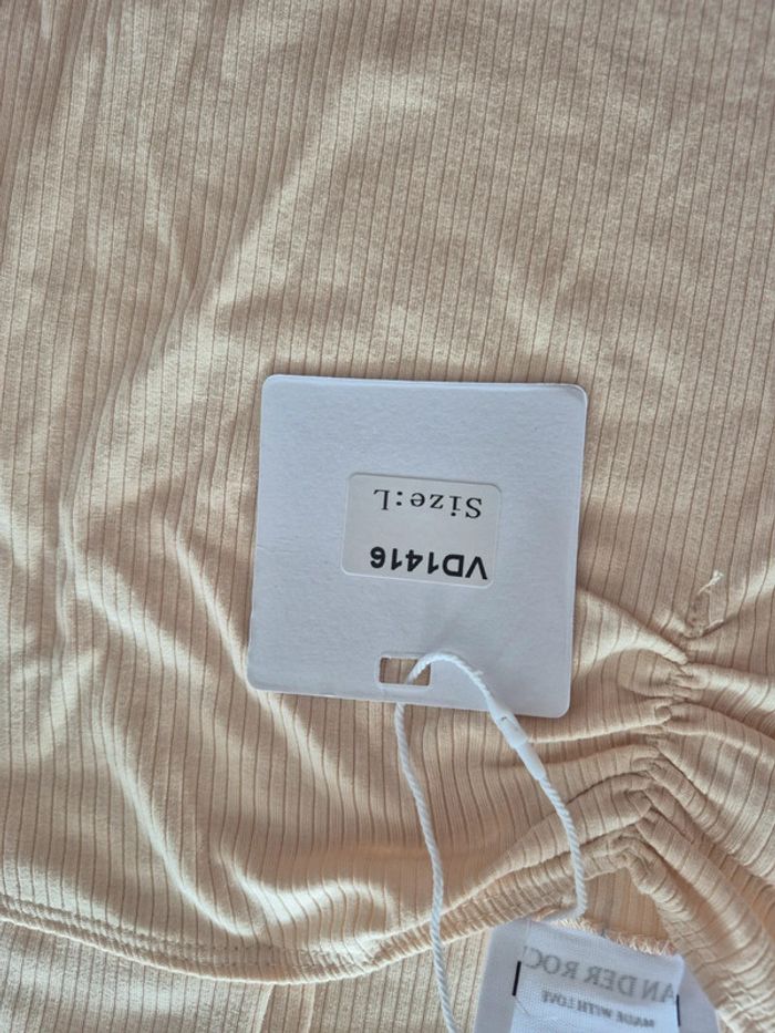 Robe Femme Été Crème - photo numéro 3