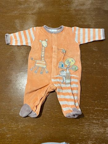 Pyjama orange girafe
