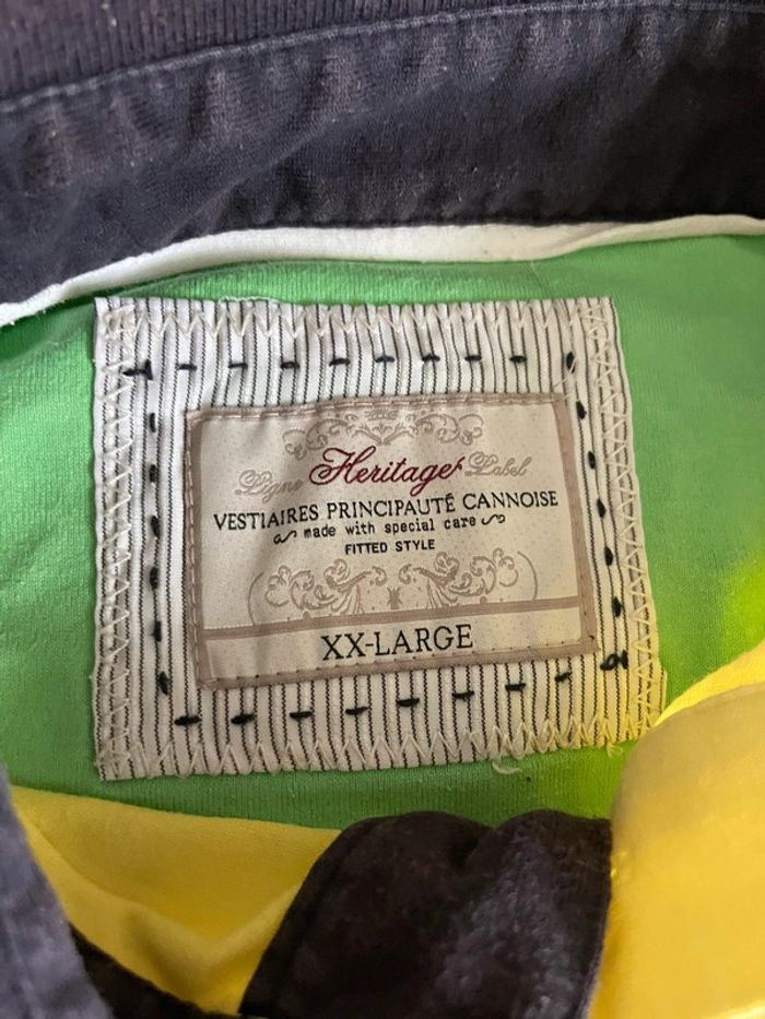 Polo jaune Vestiaires Principauté Cannoise - photo numéro 3