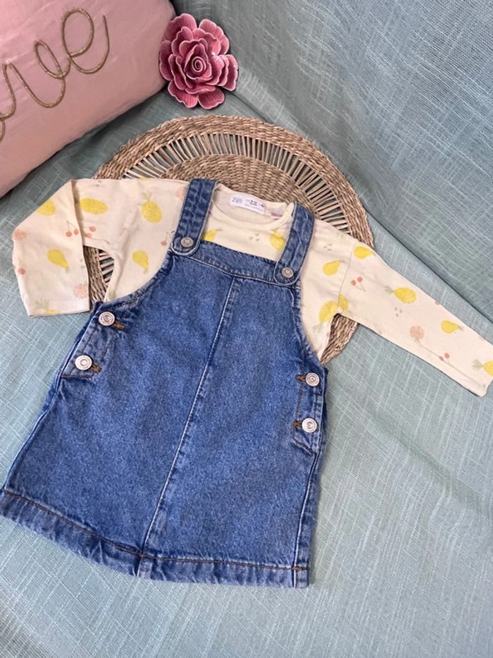 Ensemble 9-12 mois 80 cm Zara mango - photo numéro 8