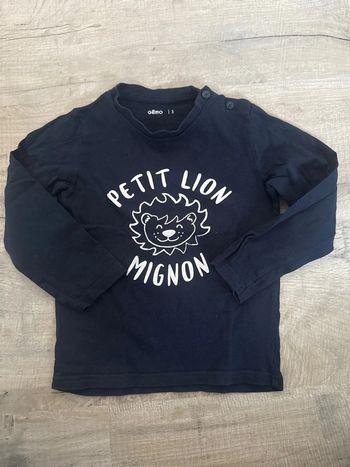 Teeshirt manches longues lion