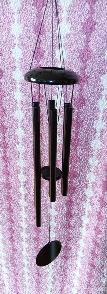 Carillon a vent noir en métal