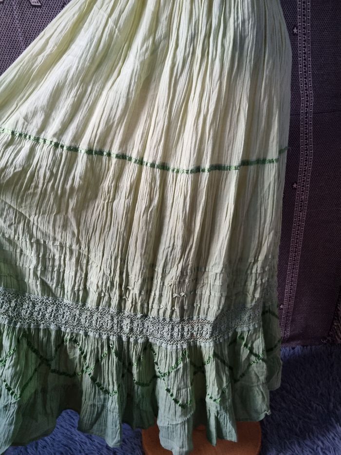 Robe d'été verte taille 42 - photo numéro 3