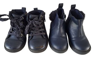 Lot de 2 bottines fille Gemo p.22 TBE