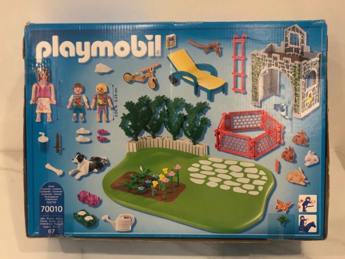 Playmobil 70010 Super Set Famille et Jardin. Boîte neuve, scellée mais un peu abîmée. - photo numéro 2