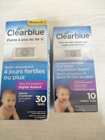 Lot test ovulation clearblue 