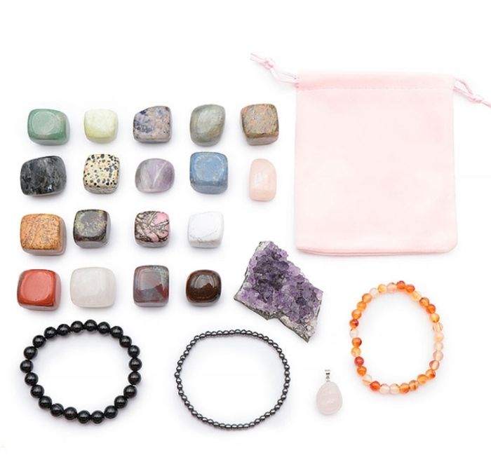 Calendrier de l'avent original, pierre naturelle et bracelet - photo numéro 4