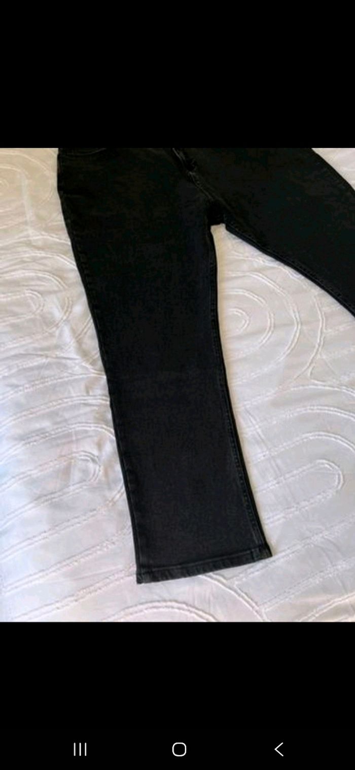 Jean noir taille haute - photo numéro 8