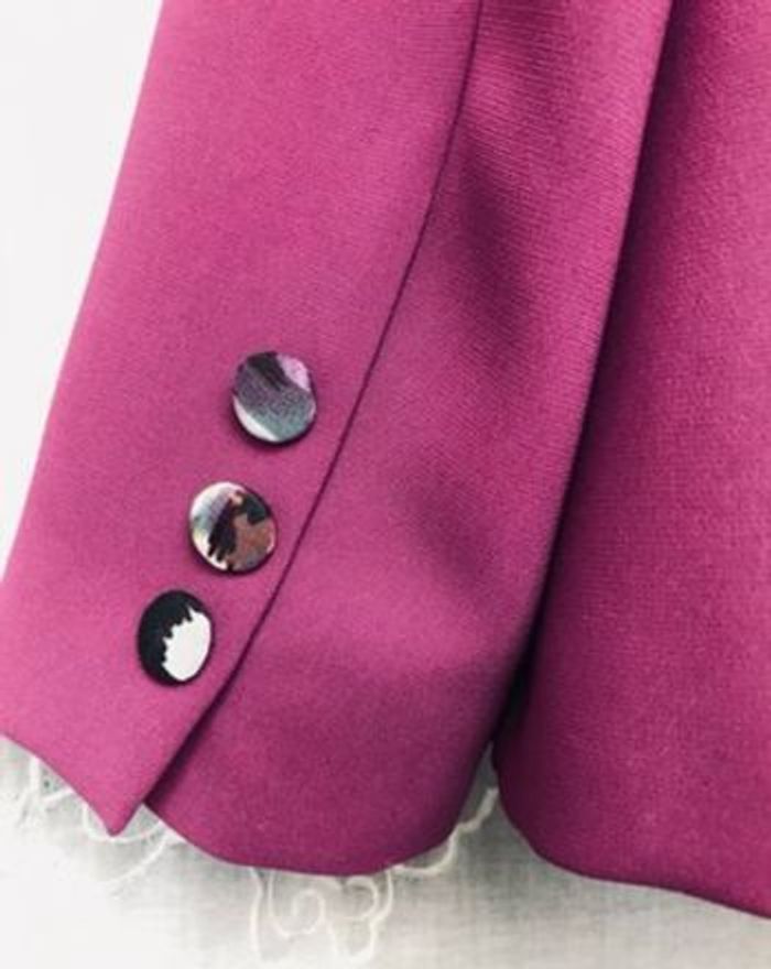 Superbe veste blazer fuschia 52 Aspect Création modèle déposé - photo numéro 3