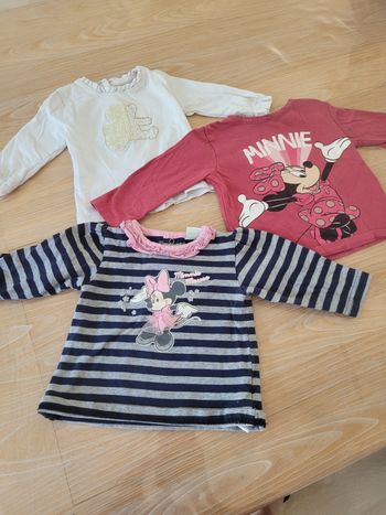 3 pulls manches longues disney