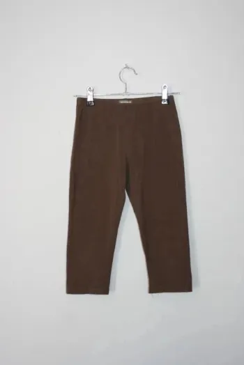 Legging court marron marque In Extenso, taille 10 ans