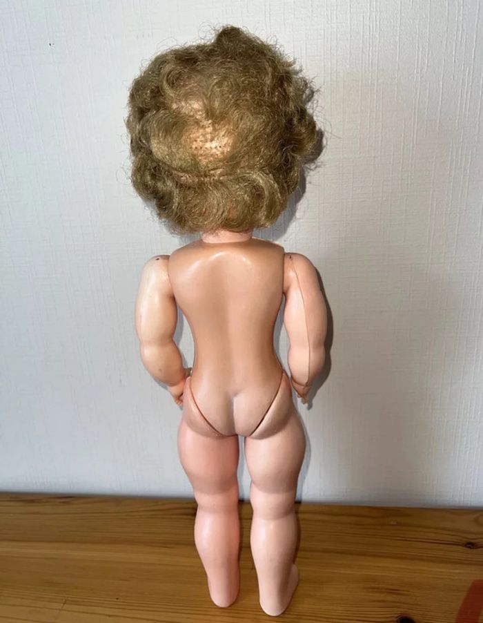 Ancienne poupée française en celluloid style petitcollin - photo numéro 2