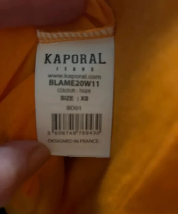 T-shirt orange “Glam” Kaporal taille XS- Neuf - photo numéro 7