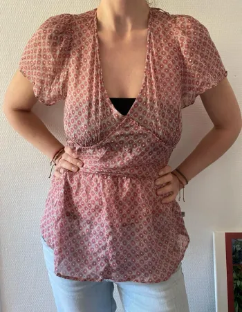 Joli haut en soie 🔸 Chipie 🔄