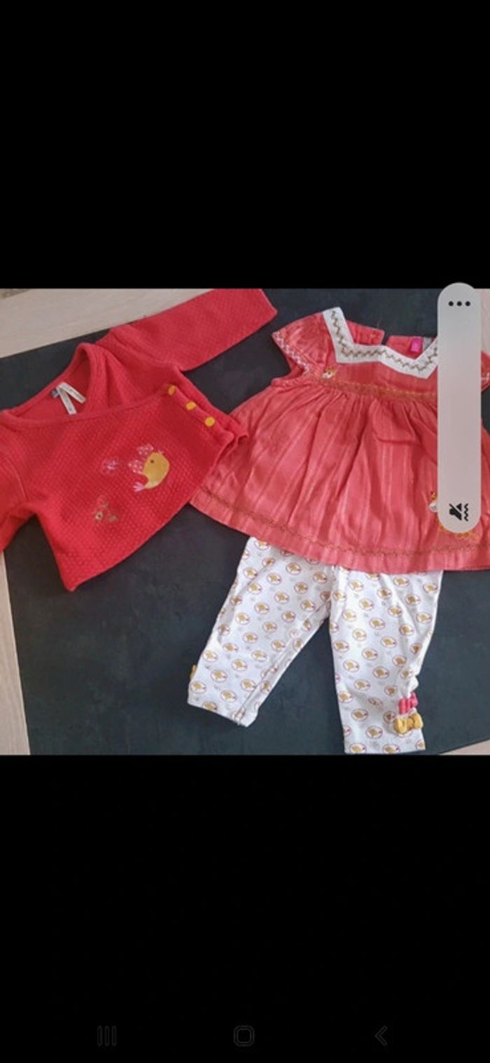 Ensemble 3 pièces poussin 🐤3 mois pâques - photo numéro 2