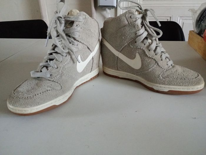 Basket dunk sky Nike 36 gris blanc composé - photo numéro 2
