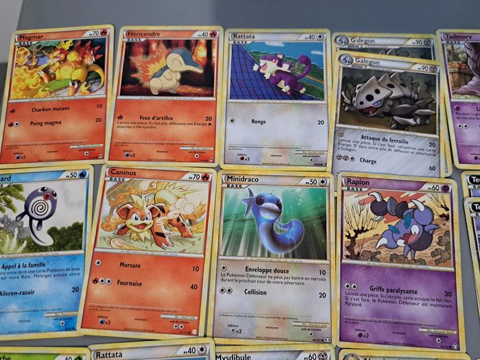 Lot de 29 cartes pokémon séries HGSS FR - photo numéro 2