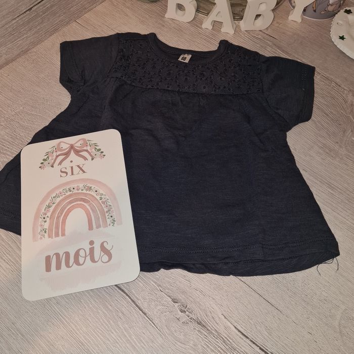 T-shirt manches courtes 6 mois zeeman