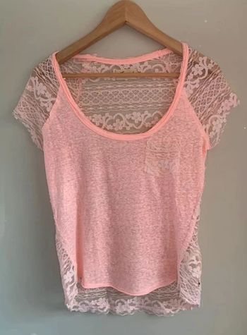 T-shirt Hollister corail