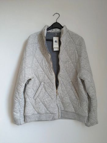 Blouson tubique gris taille 2 petit bateau