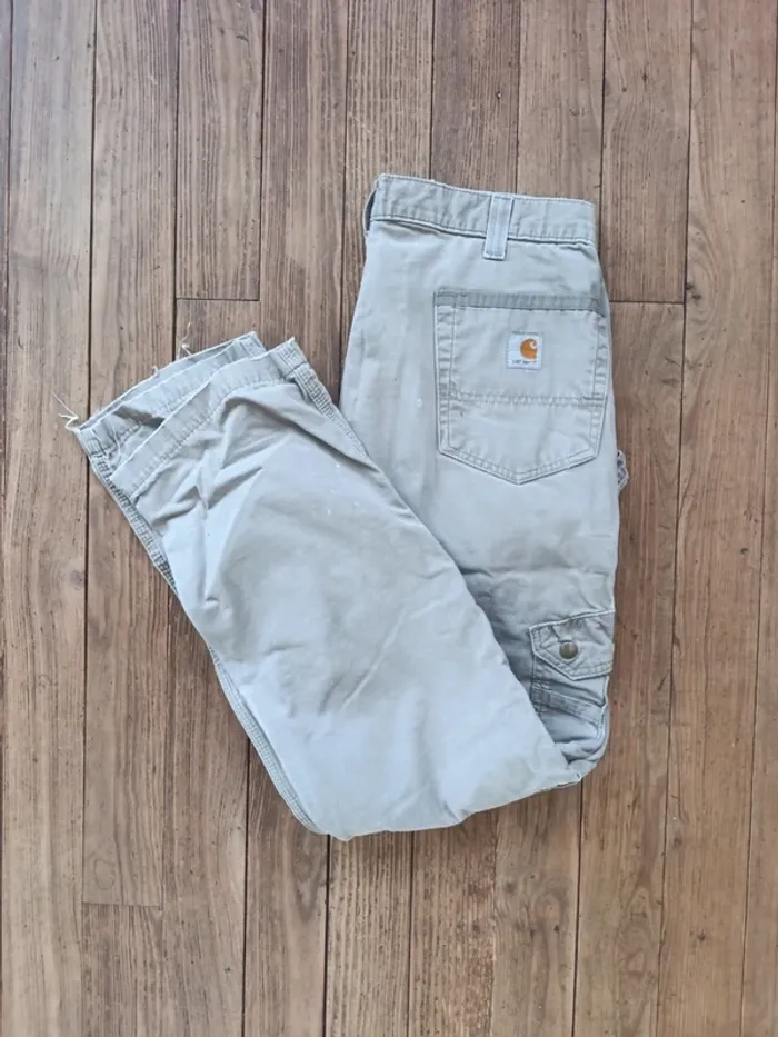 Pantalon jean Carhartt Workwear relaxed-fit cargo W34 - photo numéro 3