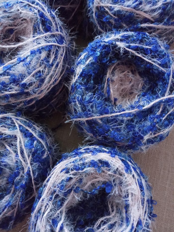 Lot de 6 Pelotes Fantaisie effet bouclette (600g) - photo numéro 2