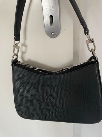 Sac  à main cuir épi noir 