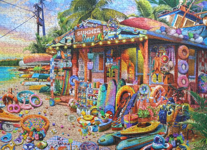 Puzzle 1000 pièces Huadada "Beach Shop" - photo numéro 7