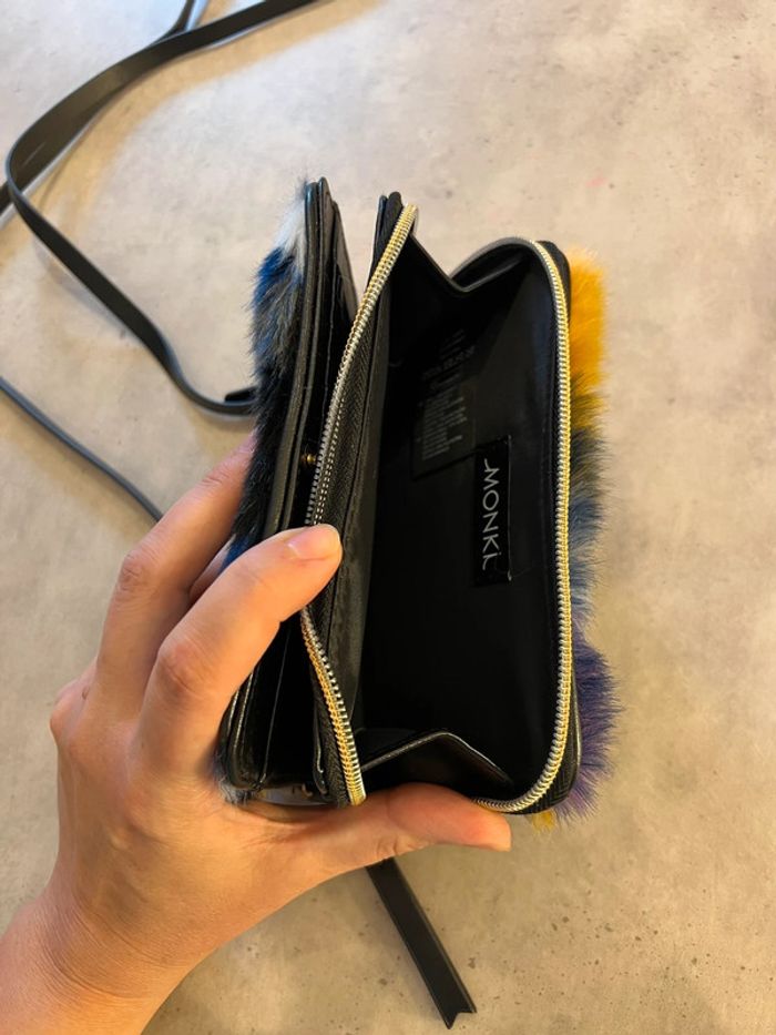 Petit sac pochette fausse fourrure Monki - photo numéro 4