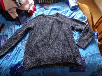 Pull marine chiné taille XL